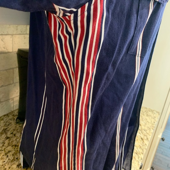 Vintage WRANGLER Striped Blue/Red Button Up Shirt - Picture 8 of 9